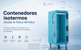La física del frío pasivo: por qué un contenedor isotermo mantiene la temperatura sin enchufe